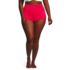 Women's Plus Size Tugless High Waisted Swim Boy Shorts, Front