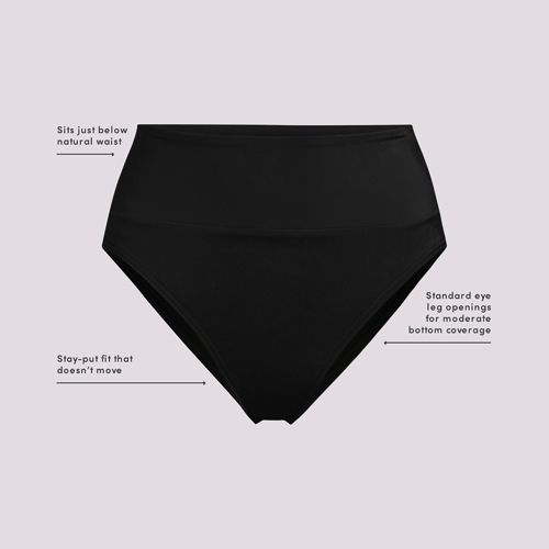 Women's Tugless High Waisted Bikini Bottoms, alternative image