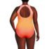 Women's Plus Size Tugless High Neck Portrait Back One Piece Swimsuit, Back