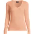 Women's Fine Gauge Cotton Baby Cable Vneck Sweater, Front