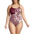 Women's Plus Size Tugless Thin Strap One Piece Swimsuit, Front
