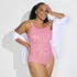 Women's Plus Size Tugless Thin Strap One Piece Swimsuit, alternative image