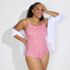 Women's Plus Size Tugless Thin Strap One Piece Swimsuit, alternative image
