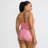 Women's Plus Size Tugless Thin Strap One Piece Swimsuit, Back