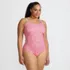 Women's Plus Size Tugless Thin Strap One Piece Swimsuit, Front