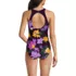 Women's Tugless High Neck Portrait Back One Piece Swimsuit, Back