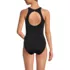 Women's Mastectomy Tugless High Neck Portrait Back One Piece Swimsuit, Back