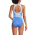 Women's Tugless High Neck Portrait Back One Piece Swimsuit, Back
