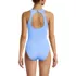 Women's Tugless High Neck Portrait Back One Piece Swimsuit, Back