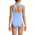 Women's Tugless High Neck Portrait Back One Piece Swimsuit, Back