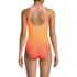 Women's Tugless High Neck Portrait Back One Piece Swimsuit, Back