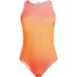 Women's Plus Size Tugless High Neck Portrait Back One Piece Swimsuit, Front