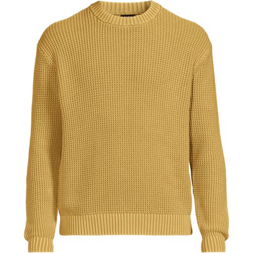 エルフィ Men's Long Sleeve Sunwashed Drifter Sweater | Lands' End