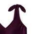Women's Tie Shoulder Ribbed Flutter Tankini Top, alternative image
