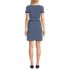 Women's Short Sleeve Cotton Modal Wrap Mini Dress, Back