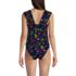 Women's Petite Square Neck Underwire Tankini Top, Back
