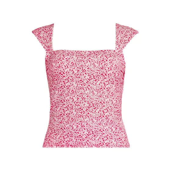 Women's Plus Size Square Neck Underwire Tankini Top - primary