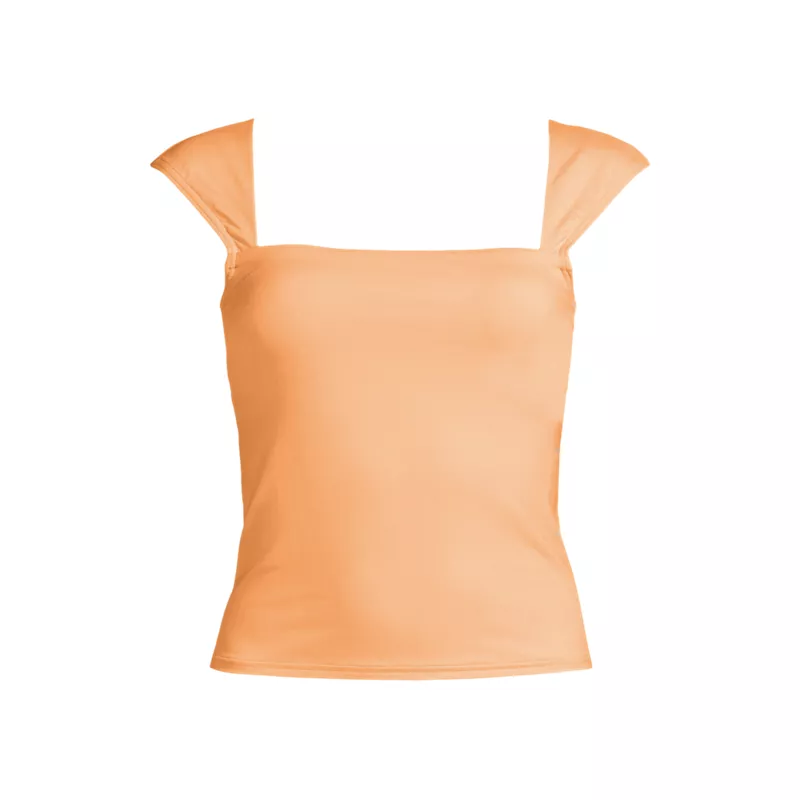 Women's Square Neck Underwire Tankini Top, Front