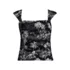 Women's Plus Size Square Neck Underwire Tankini Top, Front