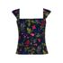 Women's Petite Square Neck Underwire Tankini Top, Front