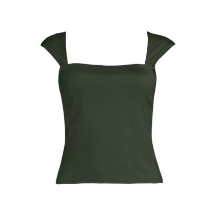 Women's Square Neck Underwire Tankini Top - image 1