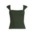 Women's Square Neck Underwire Tankini Top, Front