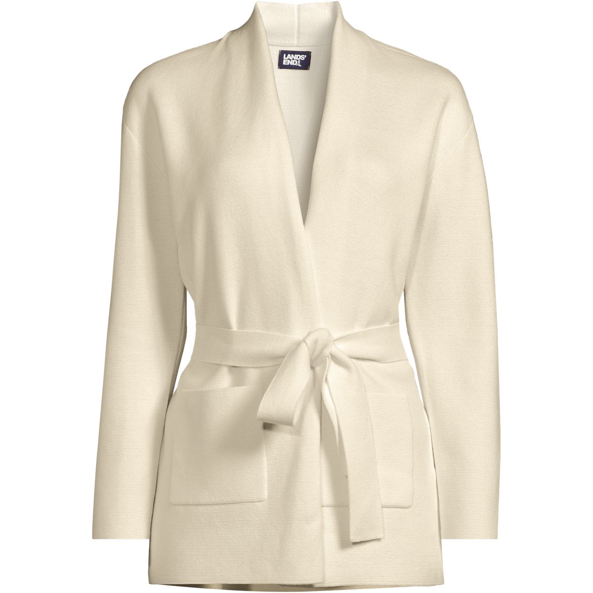 Women's Fine Gauge Milano Belted Long Line Cardigan Sweater