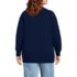 Women's Plus Size Drifter Varsity Vneck Relaxed Cardigan Sweater, Back