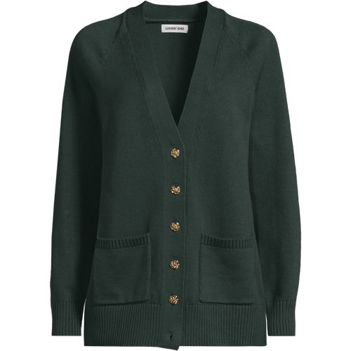 Women's Drifter Varsity Vneck Relaxed Cardigan Sweater, Front