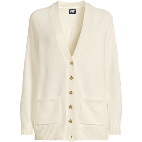 Women's Drifter Varsity Vneck Relaxed Cardigan Sweater, Front