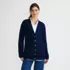 Women's Drifter Varsity Vneck Relaxed Cardigan Sweater, Front
