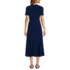 Women's Cotton Modal Vneck Wrap Midi Dress, Back