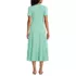 Women's Cotton Modal Vneck Wrap Midi Dress, Back