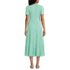 Women's Cotton Modal Vneck Wrap Midi Dress, Back