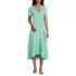 Women's Cotton Modal Vneck Wrap Midi Dress, Front