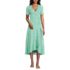 Women's Cotton Modal Vneck Wrap Midi Dress, Front