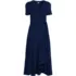 Women's Cotton Modal Vneck Wrap Midi Dress, Front