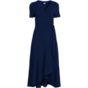 Women's Cotton Modal Vneck Wrap Mini Dress