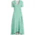 Women's Cotton Modal Vneck Wrap Midi Dress, Front