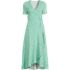 Women's Cotton Modal Vneck Wrap Midi Dress, Front