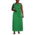 Women's Plus Size Cotton Modal Sleeveless Tie Waist Maxi Dress, Front