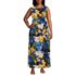 Women's Plus Size Cotton Modal Sleeveless Tie Waist Maxi Dress, Front