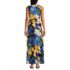 Women's Cotton Modal Sleeveless Tie Waist Maxi Dress, Back