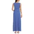 Women's Cotton Modal Sleeveless Tie Waist Maxi Dress, Back