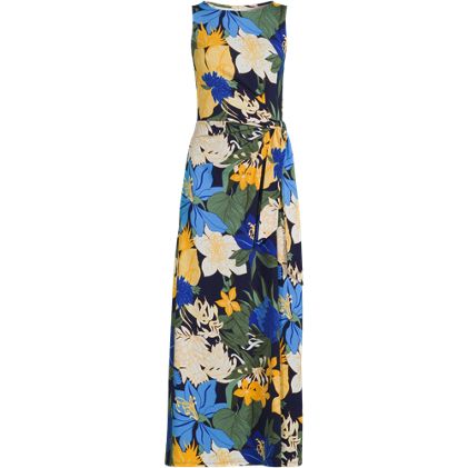 Women's Plus Size Cotton Modal Sleeveless Tie Waist Maxi Dress - primary