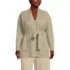 Women's Plus Size Fine Gauge Milano Belted Long Line Cardigan Sweater, Front