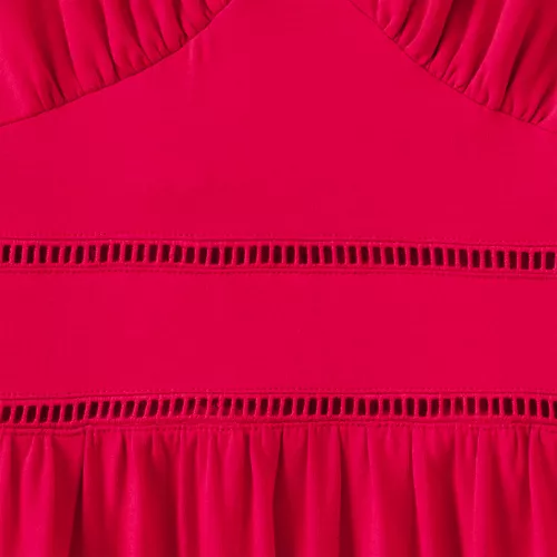 Women's Cotton Modal Embellished Trim Maxi Dress, alternative image