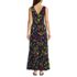 Women's Petite Cotton Modal Embellished Trim Maxi Dress, Back
