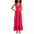 Women's Cotton Modal Embellished Trim Maxi Dress, Front