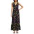 Women's Petite Cotton Modal Embellished Trim Maxi Dress, Front
